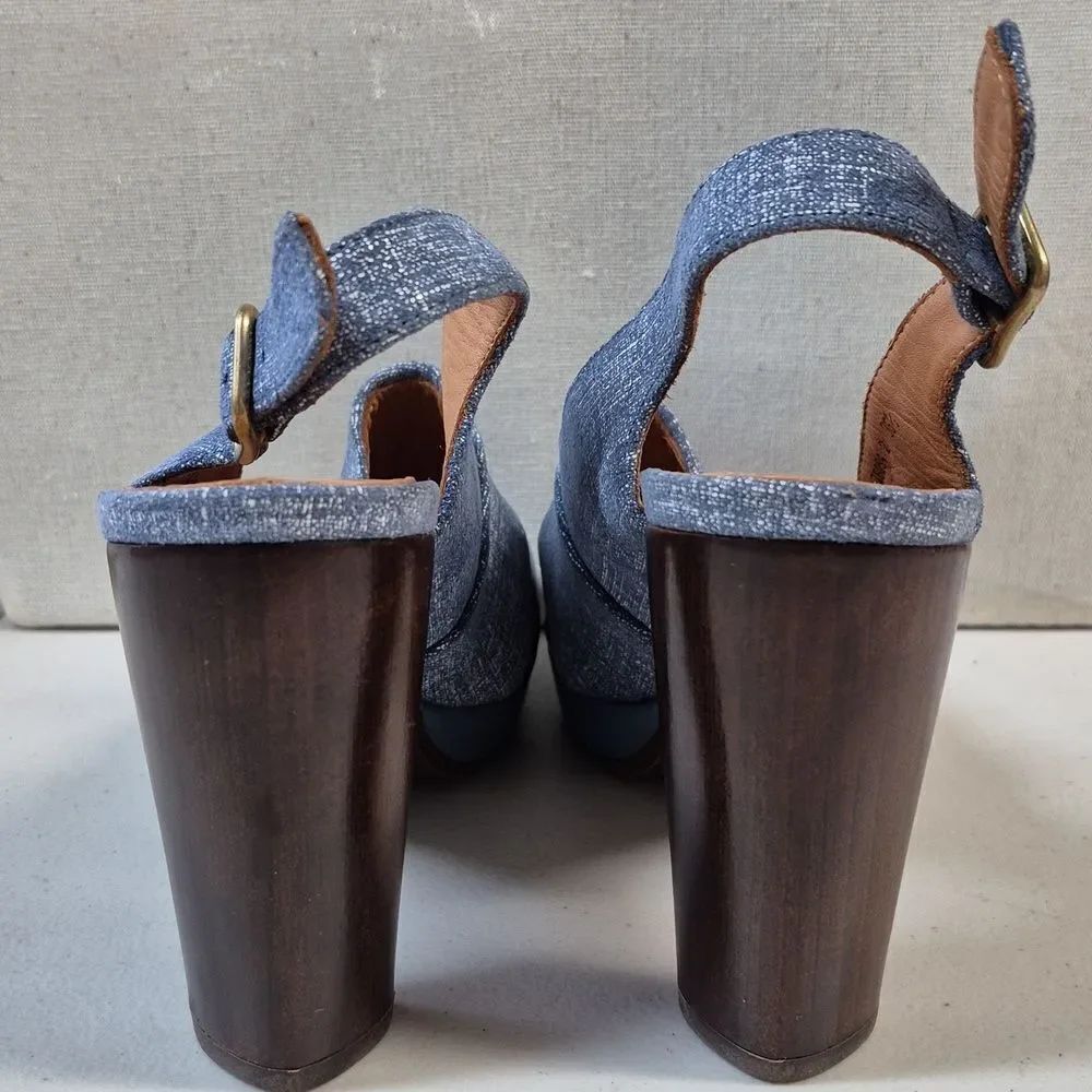 Chie Mihara 36.5 Stylish Blue Women's Heels - NWOT - Picture 4 of 10